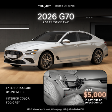 2026 G70 2.5T Prestige AWD