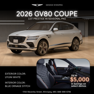 2025 GV80 COUPE 3.5T PRESTIGE w/SEASONAL PKG